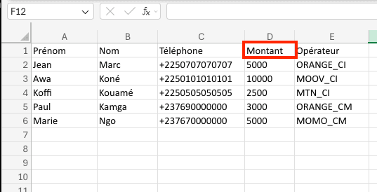 Image: Entering the amount